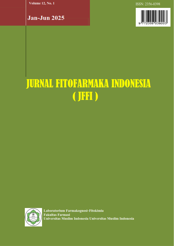 					View Vol. 12 No. 1 (2025): JURNAL FITOFARMAKA INDONESIA
				